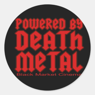 Sticker Rond actionné par le métal de la mort