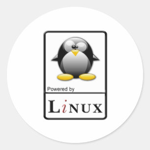 Sticker Rond Actionné par Linux