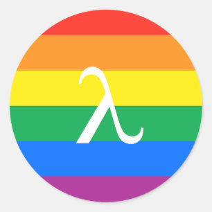 Sticker Rond Activisme gay pride