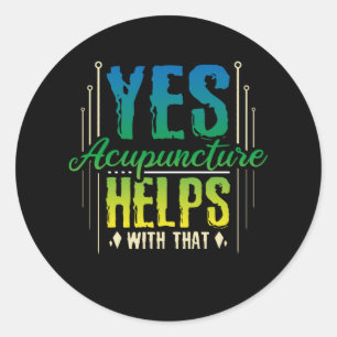 Sticker Rond Acupuncture aide