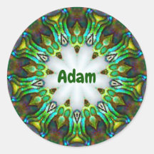 ADAM ~ Personalised Paua Shell Fractal ~ 
