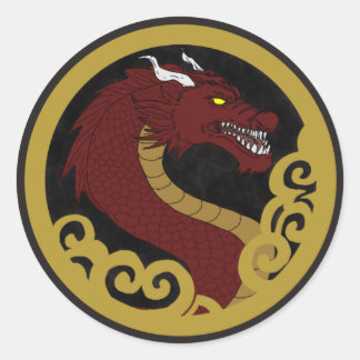 Sticker Rond adesivo de dragão 