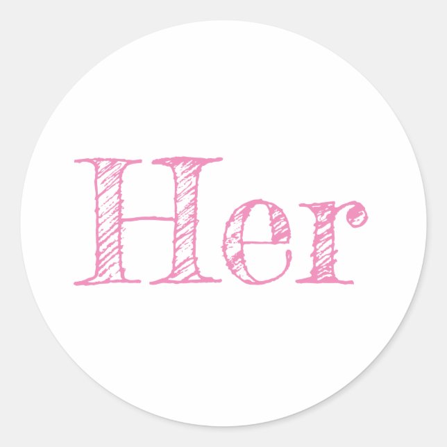 Sticker Rond Adesivo Her (Devant)