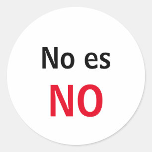 Sticker Rond Adesivo Non es NON