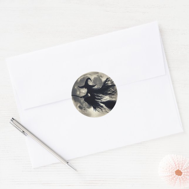 Sticker Rond adesivos bruxas (Enveloppe)