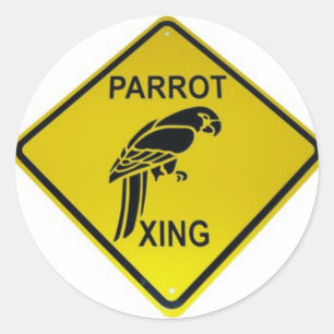 Sticker Rond Adhésif pour pare-chocs de croisement de perroquet
