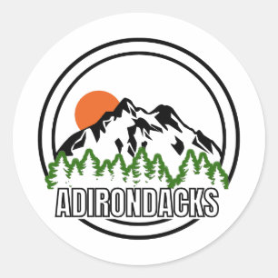 Sticker Rond Adirondacks New York