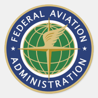 Sticker Rond Administration fédérale de l'aviation de la FAA
