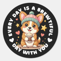 Adorable Louveur de café Corgi