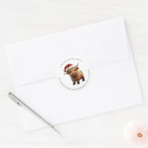 Adresse de retour de vache de Highland