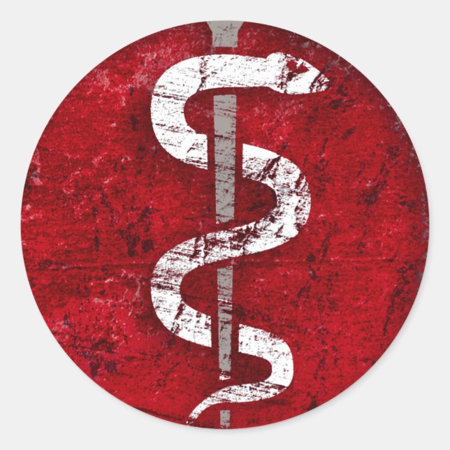 Sticker Rond Aeskulap Natter Médecin 02-2014 (Devant)