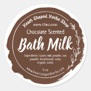 Sticker Rond Affaires faites main de Bath d'étiquette