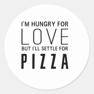 Sticker Rond Affamé pour l'amour
