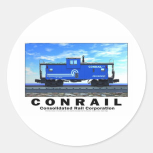 STICKER ROND AFFICHE DE CAMBUSE DE ZAZ462 CONRAIL
