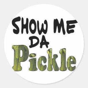Sticker Rond Afficher Da Pickle