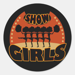 Sticker Rond Afficher les chevalets pour filles