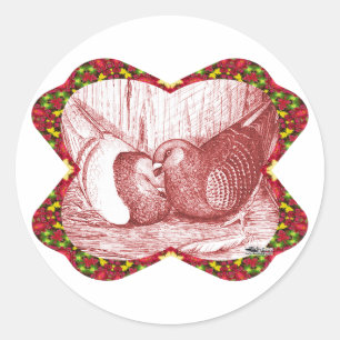 Sticker Rond Afficher Les Racers En Rouge