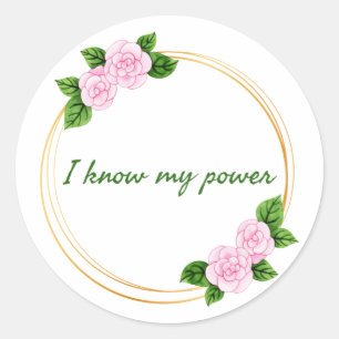 Sticker Rond affirmations motivationnelles pour le travail