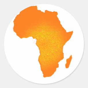 Sticker Rond Africain Sun