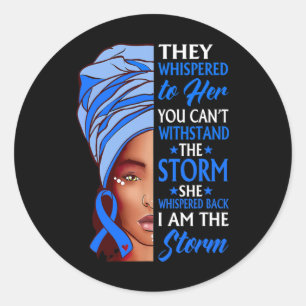 Sticker Rond African Woman Afro I