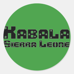 Sticker Rond Africankoko Custom Kabala, Sierra Leone