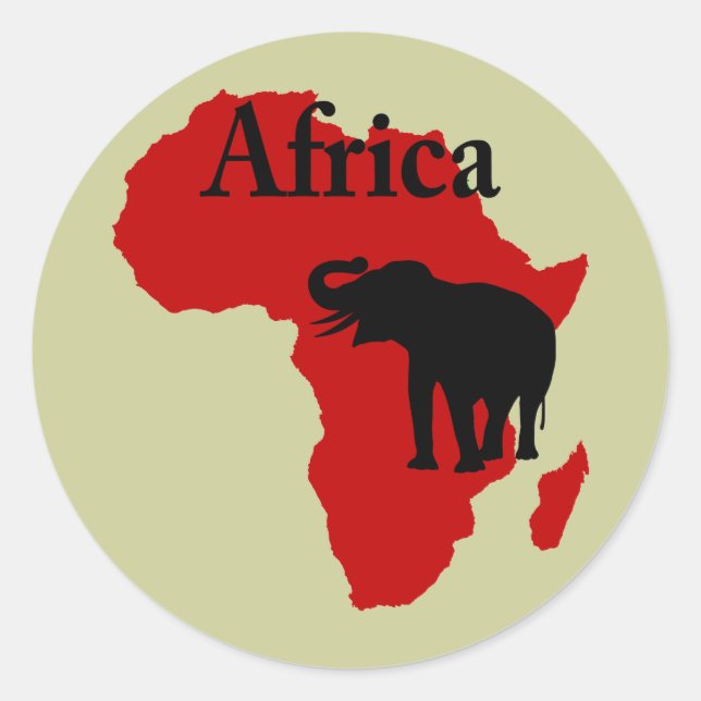 Sticker Rond Afrique (Devant)
