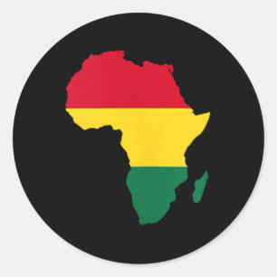 Sticker Rond Afrique Afrique Amérique Noire Mois Junete