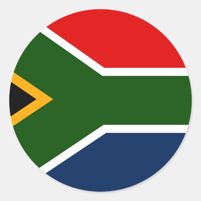 Sticker Rond Afrique du Sud (Devant)
