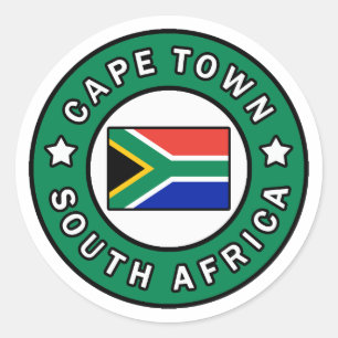Sticker Rond Afrique du Sud du Cap
