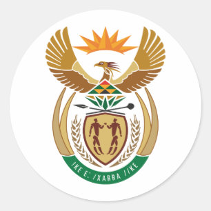 Sticker Rond Afrique du Sud ZA
