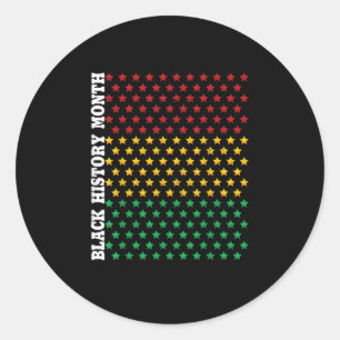 Sticker Rond Afro-Américains Noirs Histoire Mois Cadeaux Noirs