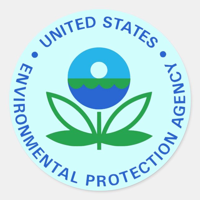 STICKER ROND AGENCE DE PROTECTION DE L'ENVIRONNEMENT DE L'EPA (Devant)