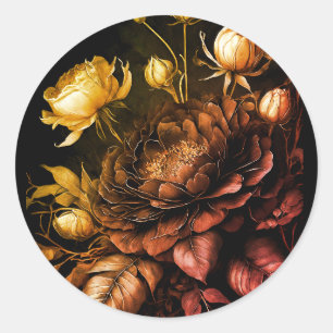 Sticker Rond Agencement Extraordinaire Accentuation de rouille 