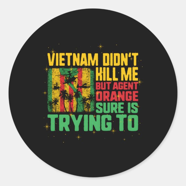 Sticker Rond Agent Victims Rétired (Devant)