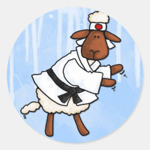 Sticker Rond agneau