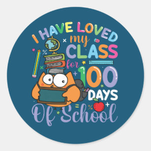 Sticker Rond Ai Aimé Ma Classe 100 Jours École