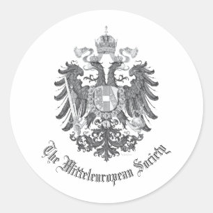 Sticker Rond Aigle à double tête de la société Mitteleuropean