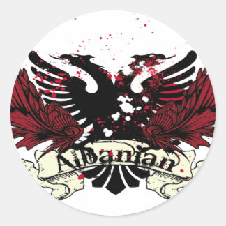 Sticker Rond aigle albanais