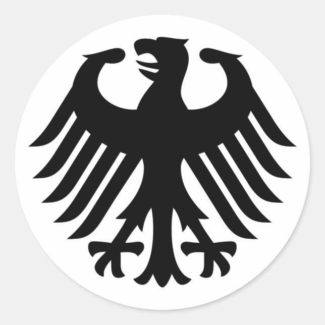 Sticker Rond Aigle allemand (Devant)