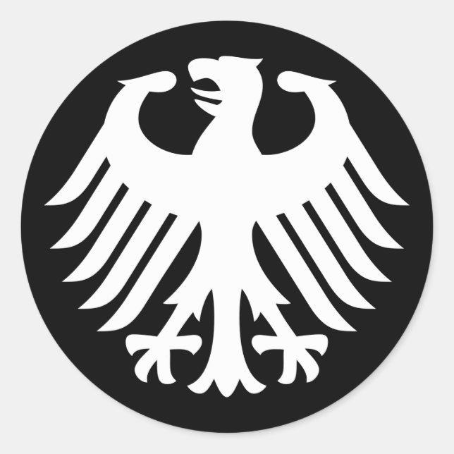 Sticker Rond Aigle allemand (Devant)