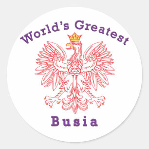 Sticker Rond Aigle de Busia le plus grand du monde