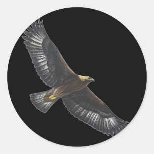 Sticker Rond Aigle doré de Glorius