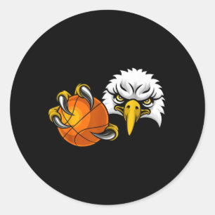 Sticker Rond Aigle Faucon Baseball Balle Aigles Carton