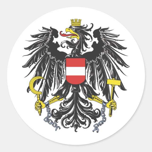Sticker Rond Aigle fédéral (Devant)