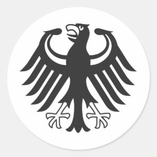 Sticker Rond Aigle fédéral allemand