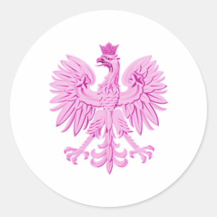 Sticker Rond Aigle polonais