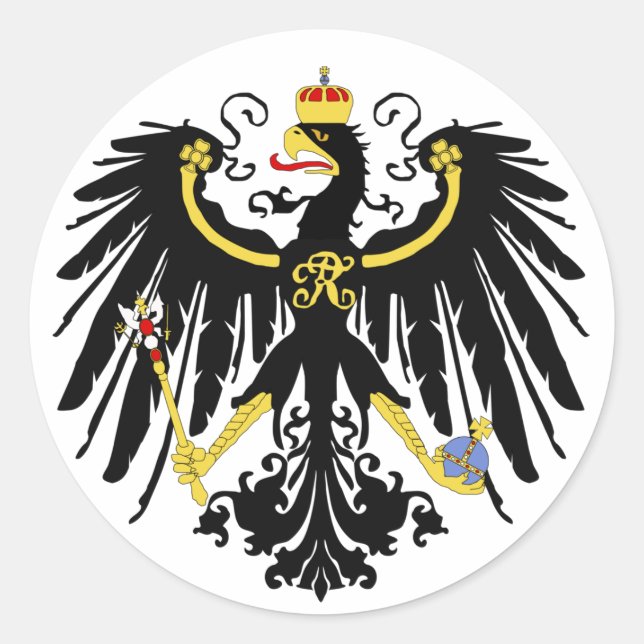 Sticker Rond Aigle prussien - Flagge Preußens - Reichsadle (Devant)