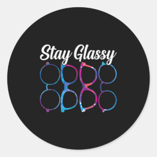 Sticker Rond Aiguille Optométrique Optométriste Optique Gly