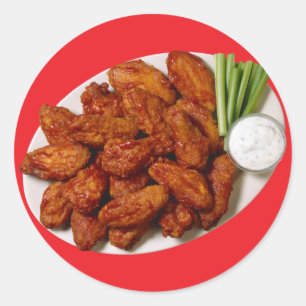 Sticker Rond Ailes de poulet