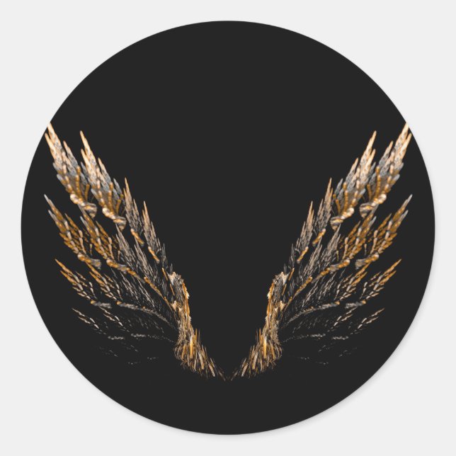 Sticker Rond Ailes ouvertes (Devant)